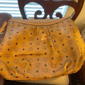 MCM shoulder bag in cognac design